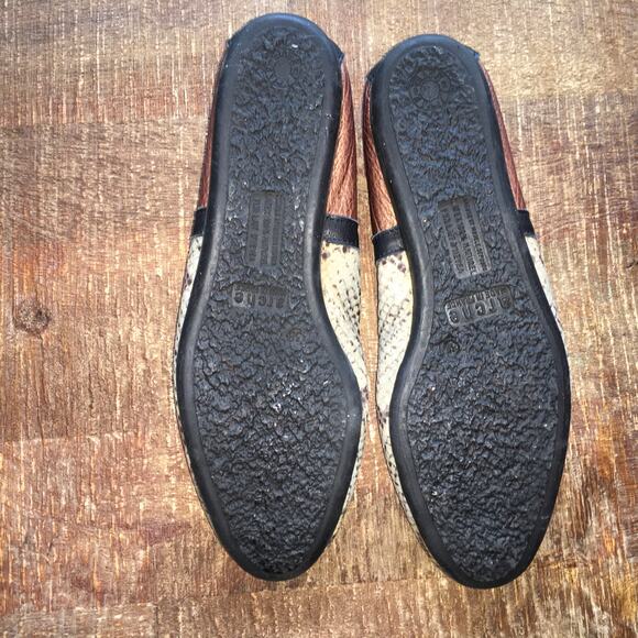 Arche France Lamour Ballerina Flat Snake Copper Leather Ballet Shoe EU 38 VGC - Picture 7 of 10